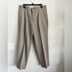 Llbean Men’s Double Natural Fits Pants- W34xL32- color taupe